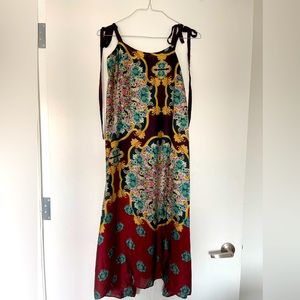 Zara Satin Maxi Dress in Size S